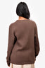 Brunello Cucinelli Brown Ribbed Cashmere Sweater Size 50 Mens