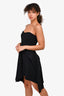 Stella McCartney Black Strapless Flared Mini Dress Size 10