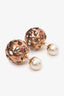 Christian Dior Faux Pearl Tribale Earrings