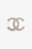 Pre-Loved Chanel™ Gold Tone Crystal CC Brooch