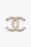 Pre-Loved Chanel™ Gold Tone Crystal CC Brooch