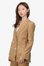 Veronica Beard Khaki Striped Blazer Size 6