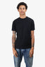 Louis Vuitton Black Space Applique Logo T-Shirt Size M