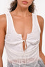 Christopher Esber White Sleeveless 'Camosun Clash Underwire' Top Size 4