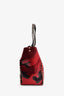 Valentino Red Camouflage Canvas/Leather Rockstud Tote Bag with Strap