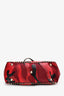 Valentino Red Camouflage Canvas/Leather Rockstud Tote Bag with Strap