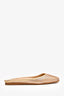 Jimmy Choo Gold Embellished Slip On Mules Size 36.5