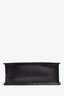 Gucci Black Leather Web Detail Sylvie Top Handle With Strap