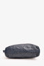 Lanvin Navy Quilted Leather Zip Pouch