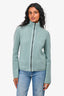 Giorgio Armani Teal/Grey Cashmere Reversible Zip Up Size 8