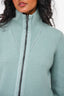 Giorgio Armani Teal/Grey Cashmere Reversible Zip Up Size 8