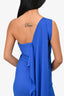 Roland Mouret Blue One Shoulder Dress Size 4