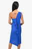 Roland Mouret Blue One Shoulder Dress Size 4