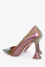 Amina Muaddi Patent Leather 'Ami' Pointed Heels Size 40