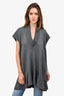 Stella McCartney Grey Wool/Silk Peplum Detail Tunic Size 38