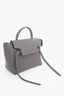 Celine Grey Leather Micro Belt Bag with Strap