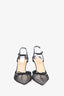 Christian Louboutin Black Mesh/Lace 'Travalata' Pointed Toe Heels Size 35