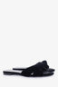 Saint Laurent Black Velvet Tribute Mules Size 38