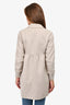 'S Max Mara Beige Virgin Wool/Angora Peplum Coat Size 2 US