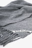 Acne Studios Grey Wool Logo Scarf