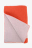 Acne Studios Orange Wool Blend Logo Scarf