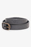 Balenciaga Grey Leather Triple Tour Bracelet