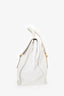 Prada White Leather Top Handle Bag