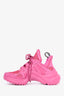 Louis Vuitton Pink Leather/Mesh Archlight Sneakers 36