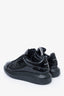 Alexander McQueen Black Patent Leather Oversized Sneaker Size 40