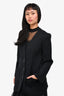 Chloe Black Shoulder Padded Blazer Size 40