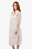 Adam Lippes White French Lace Sleeveless Maxi Dress with Matching Duster Size 4