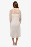 Adam Lippes White French Lace Sleeveless Maxi Dress with Matching Duster Size 4