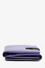 Salvatore Ferragamo Purple Grained Leather Compact Wallet