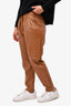 Ronny Kobo Brown Faux Leather 'Illio' High Waisted 'Pants Size M