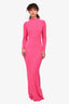 Jacquemus Pink Ribbed Dress Size 38