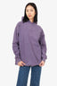 Acne Studios Purple Logo Print Hoodie Size XS