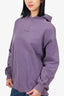 Acne Studios Purple Logo Print Hoodie Size XS