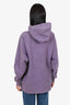 Acne Studios Purple Logo Print Hoodie Size XS