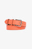 Hermès Orange Grained Leather 30mm 'Etriviere' Belt Size 80