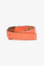 Hermès Orange Grained Leather 30mm 'Etriviere' Belt Size 80