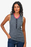 Pre-Loved Chanel™ 2012 Grey/Multicolour Trim Detailed Vest Size 40