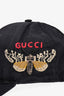 Gucci Black Bee Embroidered Yankees Baseball Hat