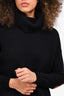 Prada Black Wool/Cashmere Turtleneck Sweater Size 38