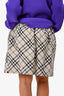 Burberry Green Check Cotton Skirt Size 14Y