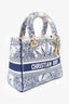 Christian Dior 2022 Blue/White Toile de Jouy 'Lady D-Lite' Top Handle with Strap