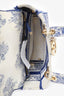 Christian Dior 2022 Blue/White Toile de Jouy 'Lady D-Lite' Top Handle with Strap