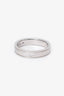 Tiffany & Co. Platinum Diamond Double Milgrain Band Ring