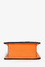 Jacquemus Orange Leather Le Chiquito Mini Top Handle with Strap