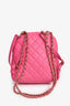 Pre-Loved Chanel™ 2019 Hot Pink Caviar Leather Mini Chain Backpack