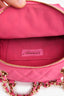 Pre-Loved Chanel™ 2019 Hot Pink Caviar Leather Mini Chain Backpack